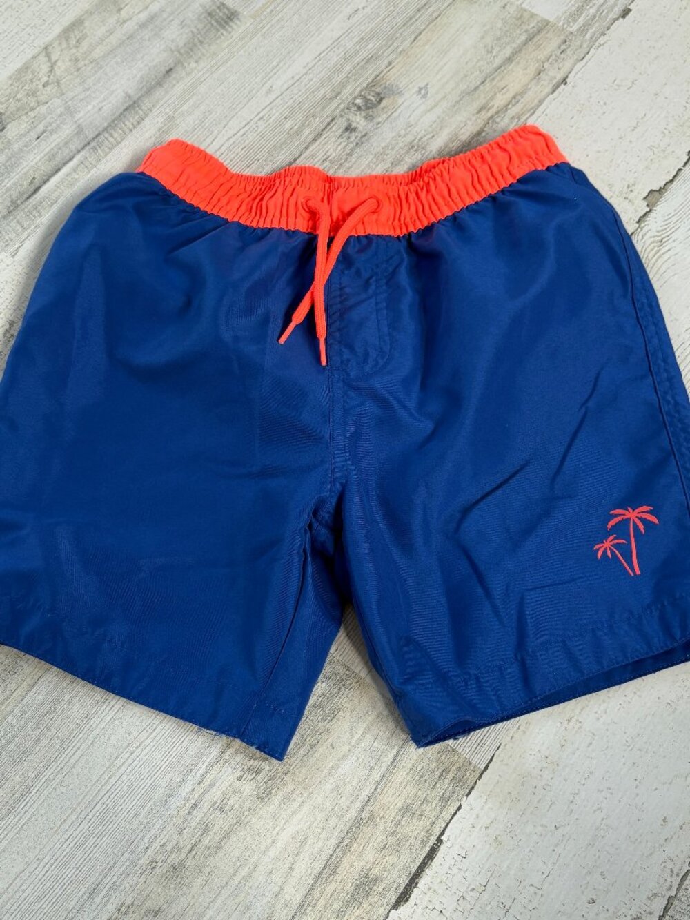 Primark Boys Size 7/8 Blue Swim Trunks